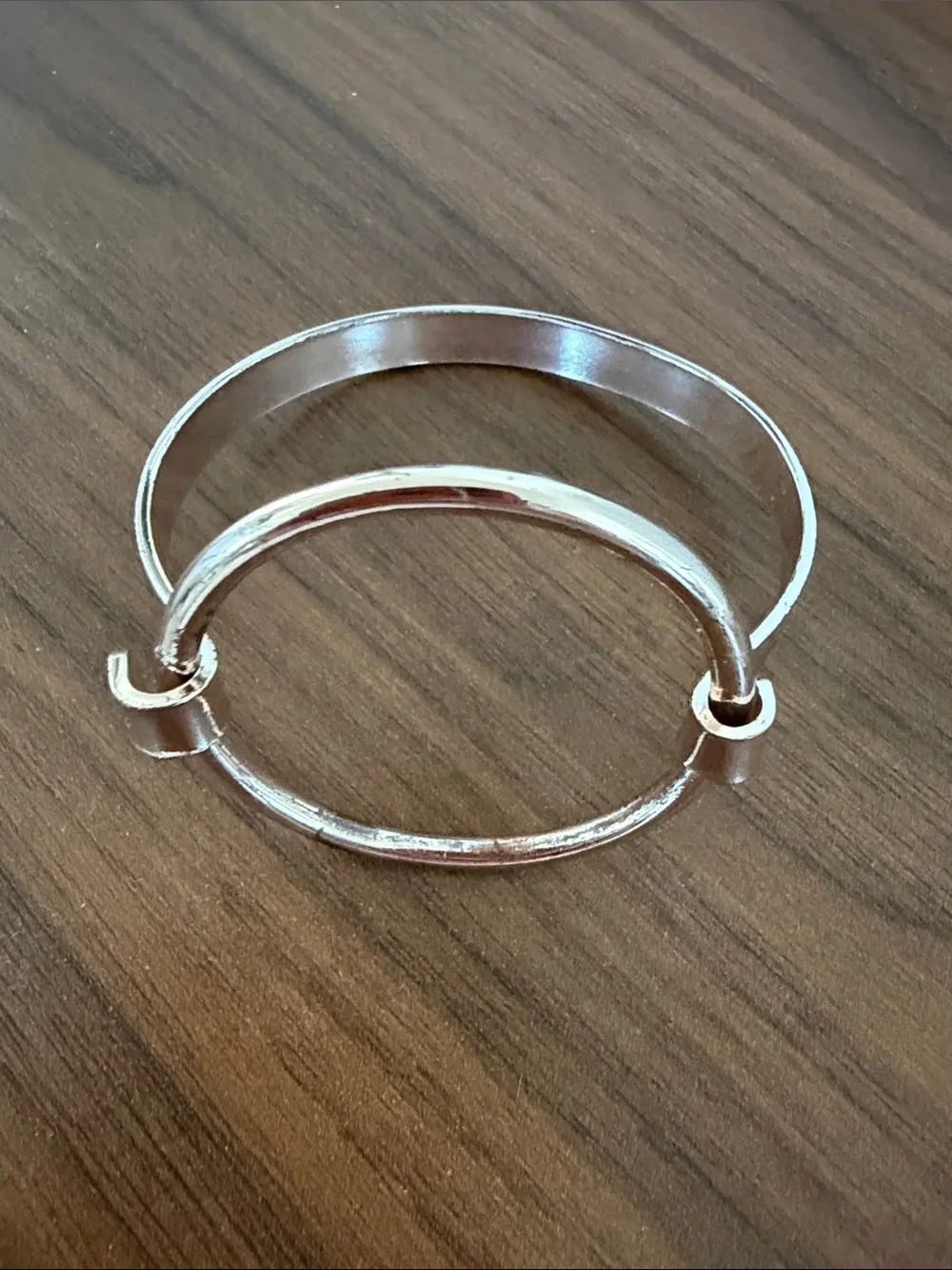 Gold-Tone Hoop Women's Bangle and Rose Gold Hoop Bangle